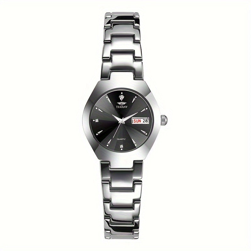 1 New Fashionable Trendy Calendar Date Display Women'S Quartz Watch with Luminous Simple Brand Luxury Casual Life Travel Sports Women'S Business Wristwatch