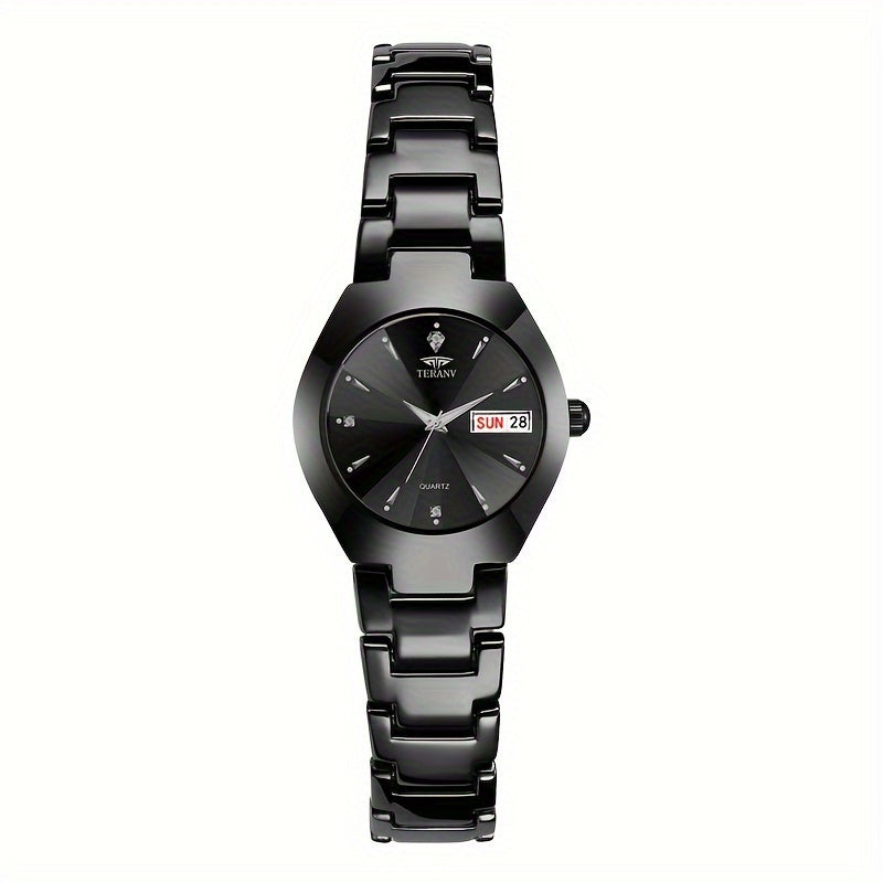 1 New Fashionable Trendy Calendar Date Display Women'S Quartz Watch with Luminous Simple Brand Luxury Casual Life Travel Sports Women'S Business Wristwatch