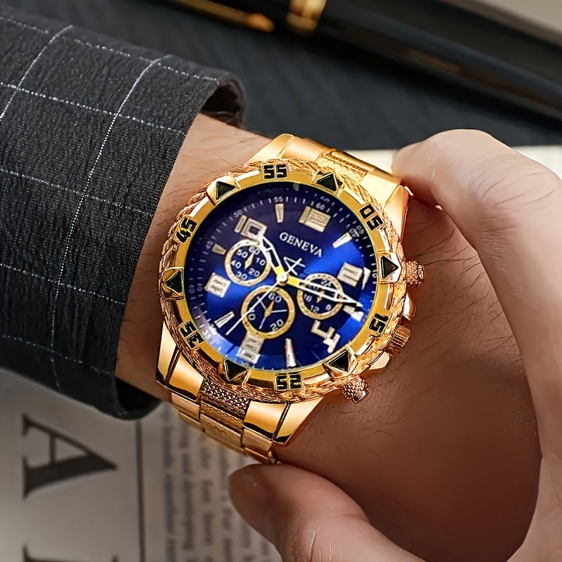 3pcs Fashion Men's Quartz Watch
