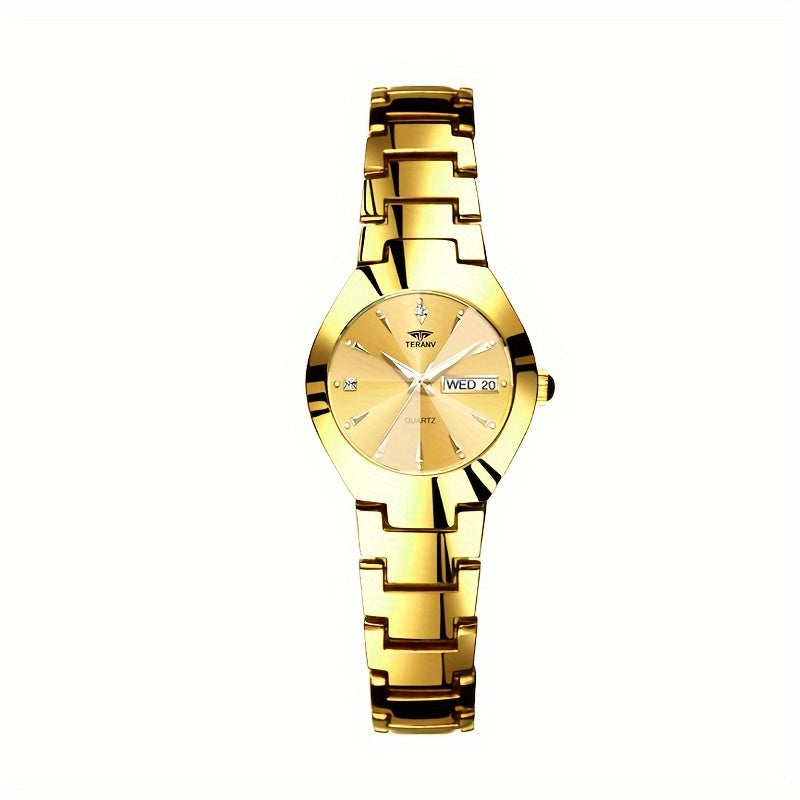 1 New Fashionable Trendy Calendar Date Display Women'S Quartz Watch with Luminous Simple Brand Luxury Casual Life Travel Sports Women'S Business Wristwatch