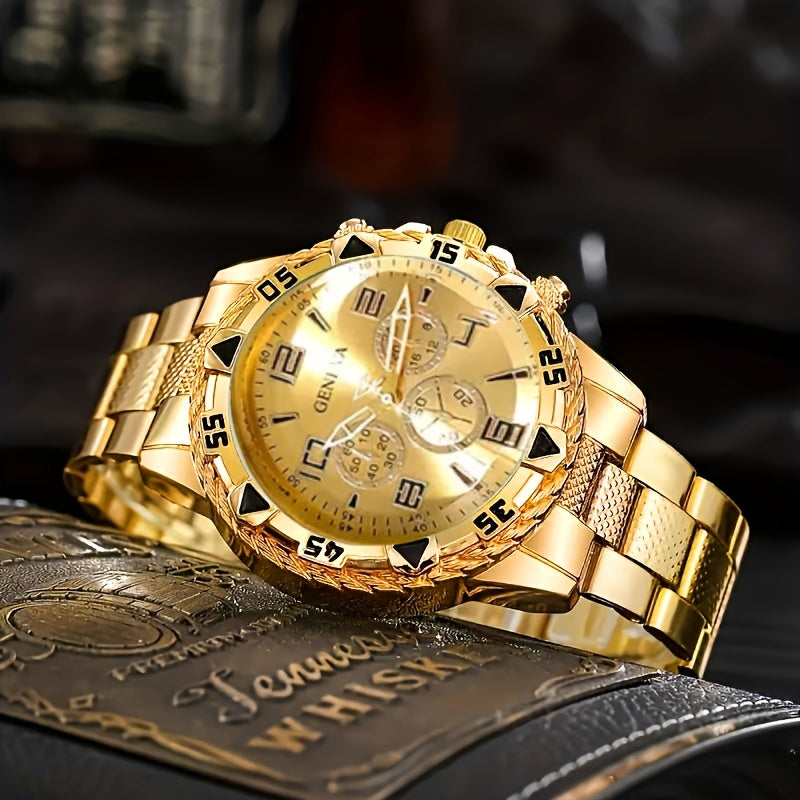 3pcs Fashion Men's Quartz Watch