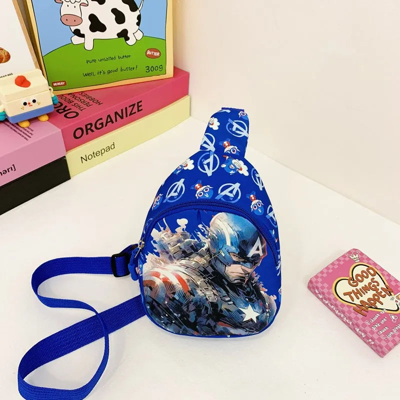 Marvel SpiderMan Crossbody Bag SpiderMan Children's Chest Pack Coin Purse Anime SpiderMan Shoulder Bags Messenger Bag Kids Gifts - Osila Store