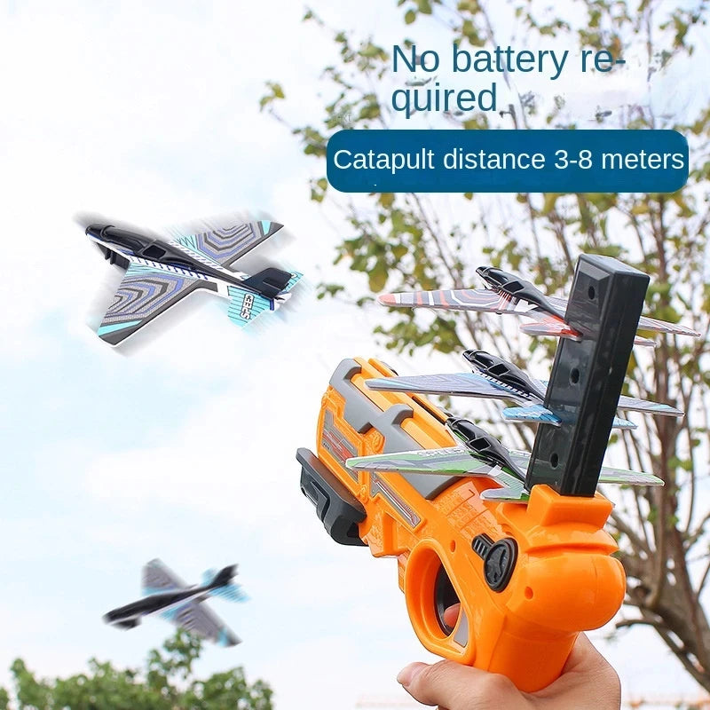 Children's Toy for Boys 3 to 5 Years Ejection Aircraft Shooting Game Outdoor Parent-child Sport Toys Kids Aircraft Set Plane Toy - Osila Store