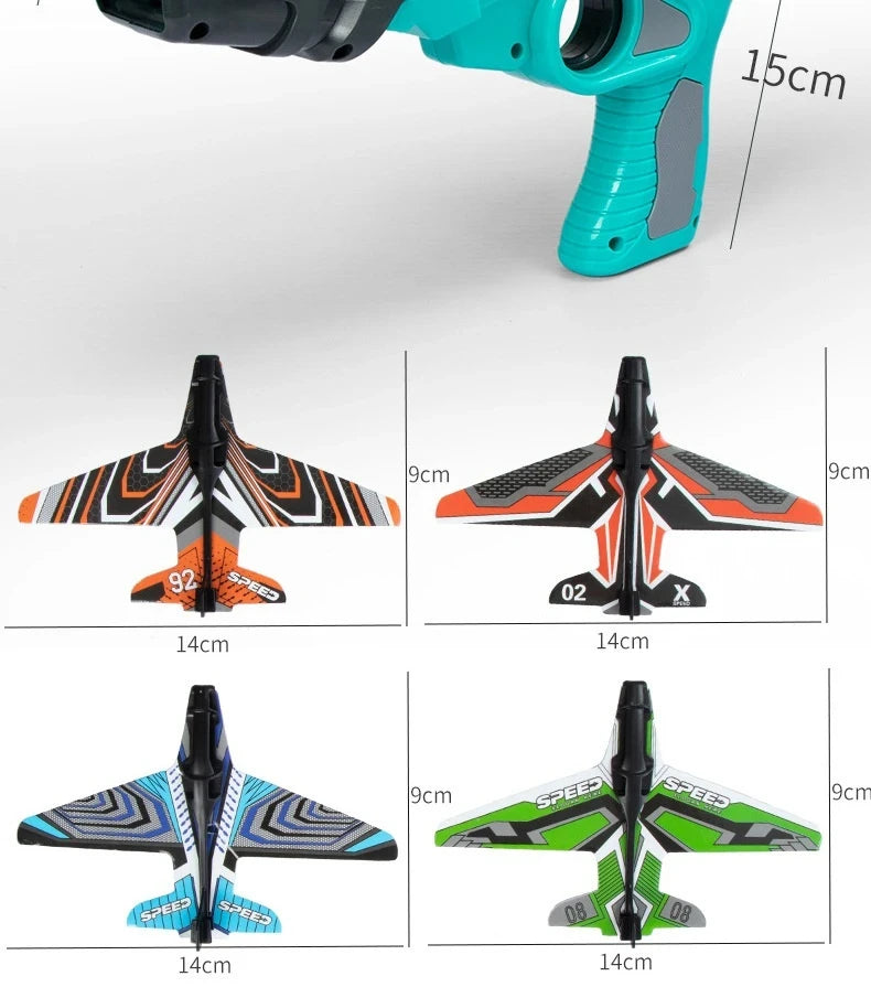 Children's Toy for Boys 3 to 5 Years Ejection Aircraft Shooting Game Outdoor Parent-child Sport Toys Kids Aircraft Set Plane Toy - Osila Store