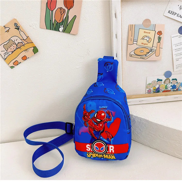 Marvel SpiderMan Crossbody Bag SpiderMan Children's Chest Pack Coin Purse Anime SpiderMan Shoulder Bags Messenger Bag Kids Gifts - Osila Store