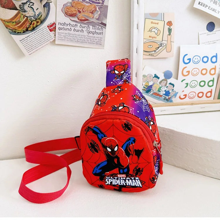 Marvel SpiderMan Crossbody Bag SpiderMan Children's Chest Pack Coin Purse Anime SpiderMan Shoulder Bags Messenger Bag Kids Gifts - Osila Store