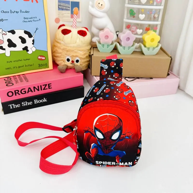 Marvel SpiderMan Crossbody Bag SpiderMan Children's Chest Pack Coin Purse Anime SpiderMan Shoulder Bags Messenger Bag Kids Gifts - Osila Store