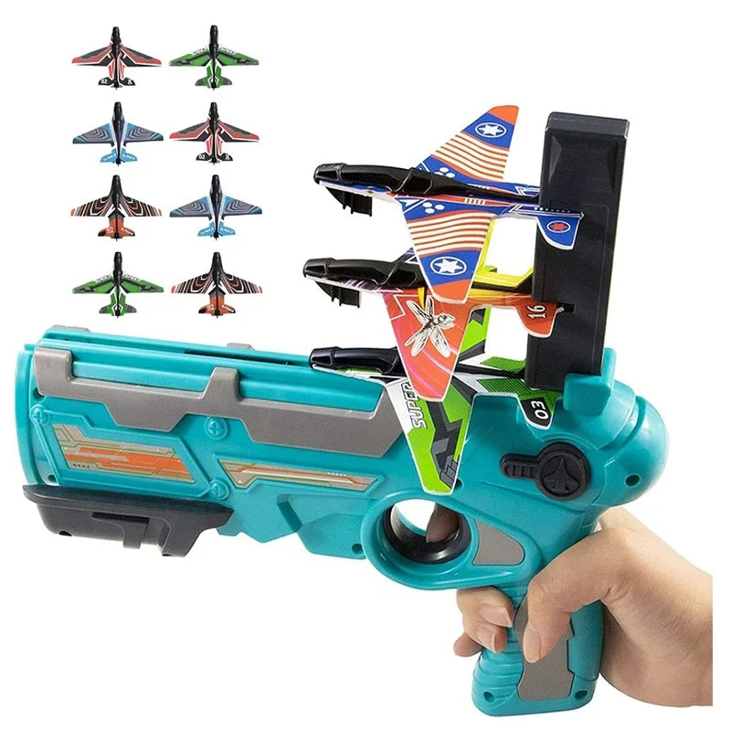 Children's Toy for Boys 3 to 5 Years Ejection Aircraft Shooting Game Outdoor Parent-child Sport Toys Kids Aircraft Set Plane Toy - Osila Store