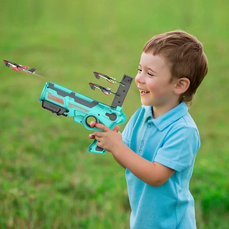 Children's Toy for Boys 3 to 5 Years Ejection Aircraft Shooting Game Outdoor Parent-child Sport Toys Kids Aircraft Set Plane Toy - Osila Store