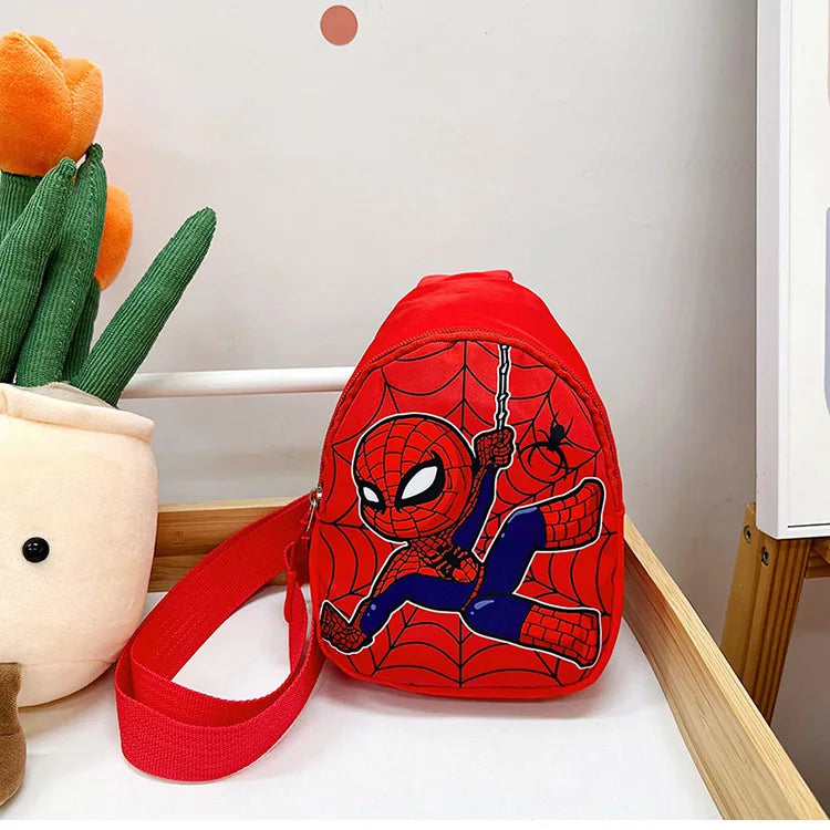 Marvel SpiderMan Crossbody Bag SpiderMan Children's Chest Pack Coin Purse Anime SpiderMan Shoulder Bags Messenger Bag Kids Gifts - Osila Store