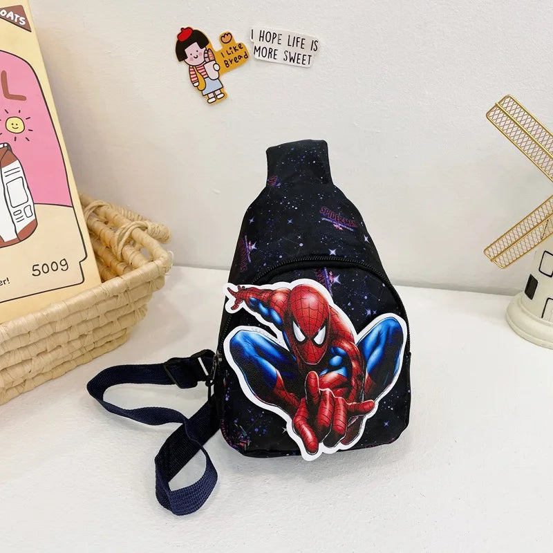 Marvel SpiderMan Crossbody Bag SpiderMan Children's Chest Pack Coin Purse Anime SpiderMan Shoulder Bags Messenger Bag Kids Gifts - Osila Store