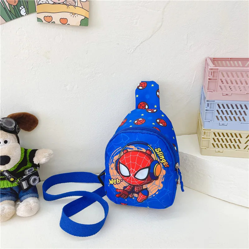 Marvel SpiderMan Crossbody Bag SpiderMan Children's Chest Pack Coin Purse Anime SpiderMan Shoulder Bags Messenger Bag Kids Gifts - Osila Store