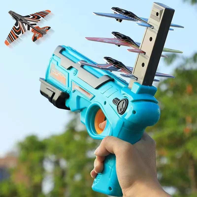 Children's Toy for Boys 3 to 5 Years Ejection Aircraft Shooting Game Outdoor Parent-child Sport Toys Kids Aircraft Set Plane Toy - Osila Store