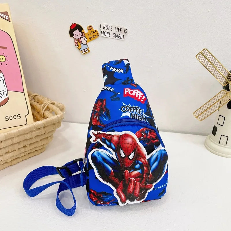 Marvel SpiderMan Crossbody Bag SpiderMan Children's Chest Pack Coin Purse Anime SpiderMan Shoulder Bags Messenger Bag Kids Gifts - Osila Store