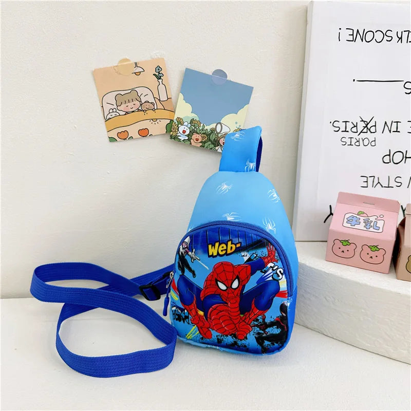 Marvel SpiderMan Crossbody Bag SpiderMan Children's Chest Pack Coin Purse Anime SpiderMan Shoulder Bags Messenger Bag Kids Gifts - Osila Store