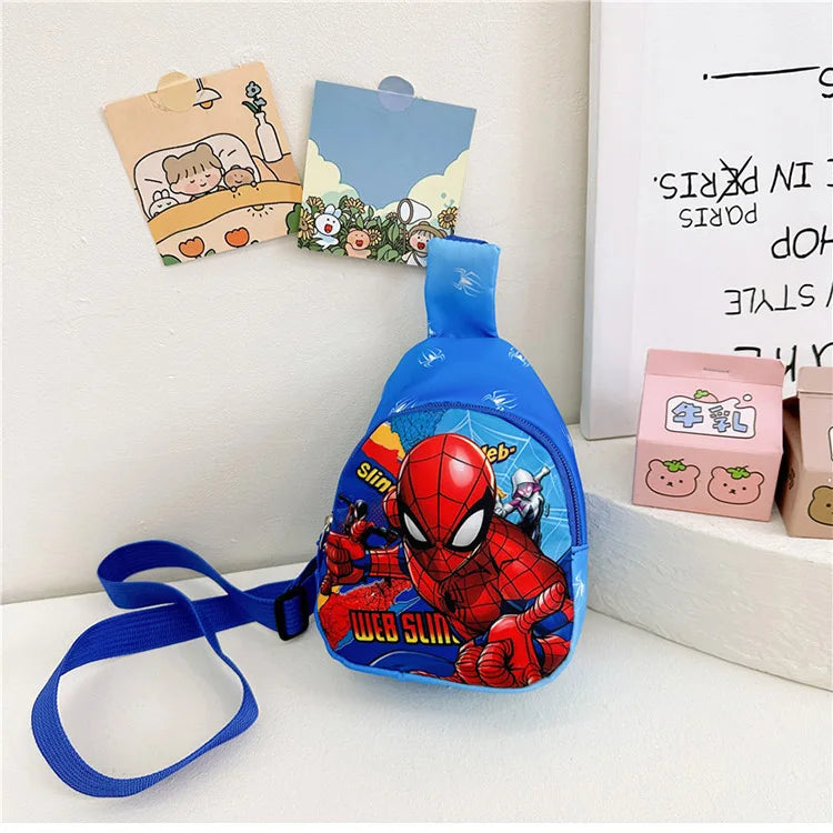 Marvel SpiderMan Crossbody Bag SpiderMan Children's Chest Pack Coin Purse Anime SpiderMan Shoulder Bags Messenger Bag Kids Gifts - Osila Store