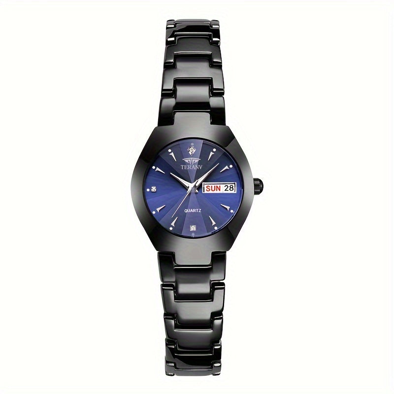 1 New Fashionable Trendy Calendar Date Display Women'S Quartz Watch with Luminous Simple Brand Luxury Casual Life Travel Sports Women'S Business Wristwatch