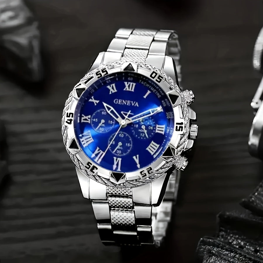 3pcs Fashion Men's Quartz Watch