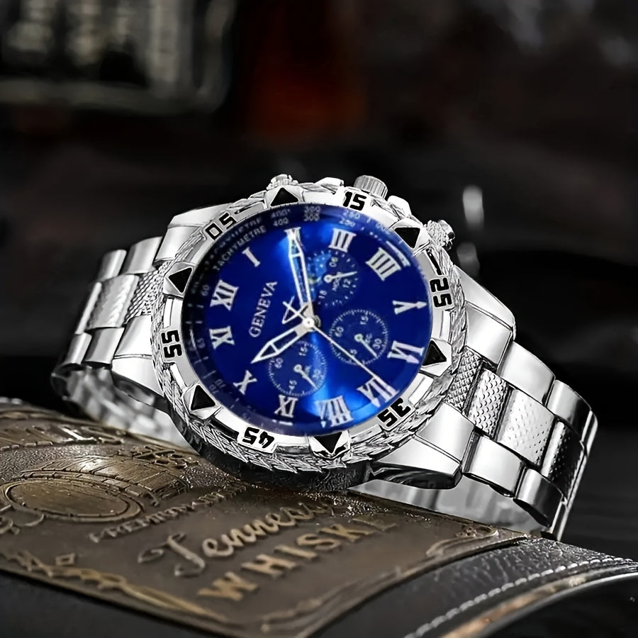 3pcs Fashion Men's Quartz Watch
